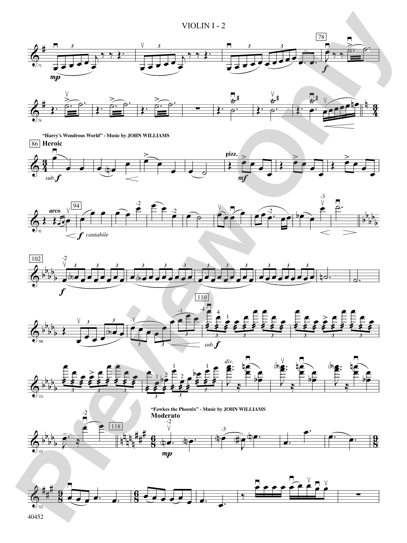The Complete Harry Potter: 1st Violin