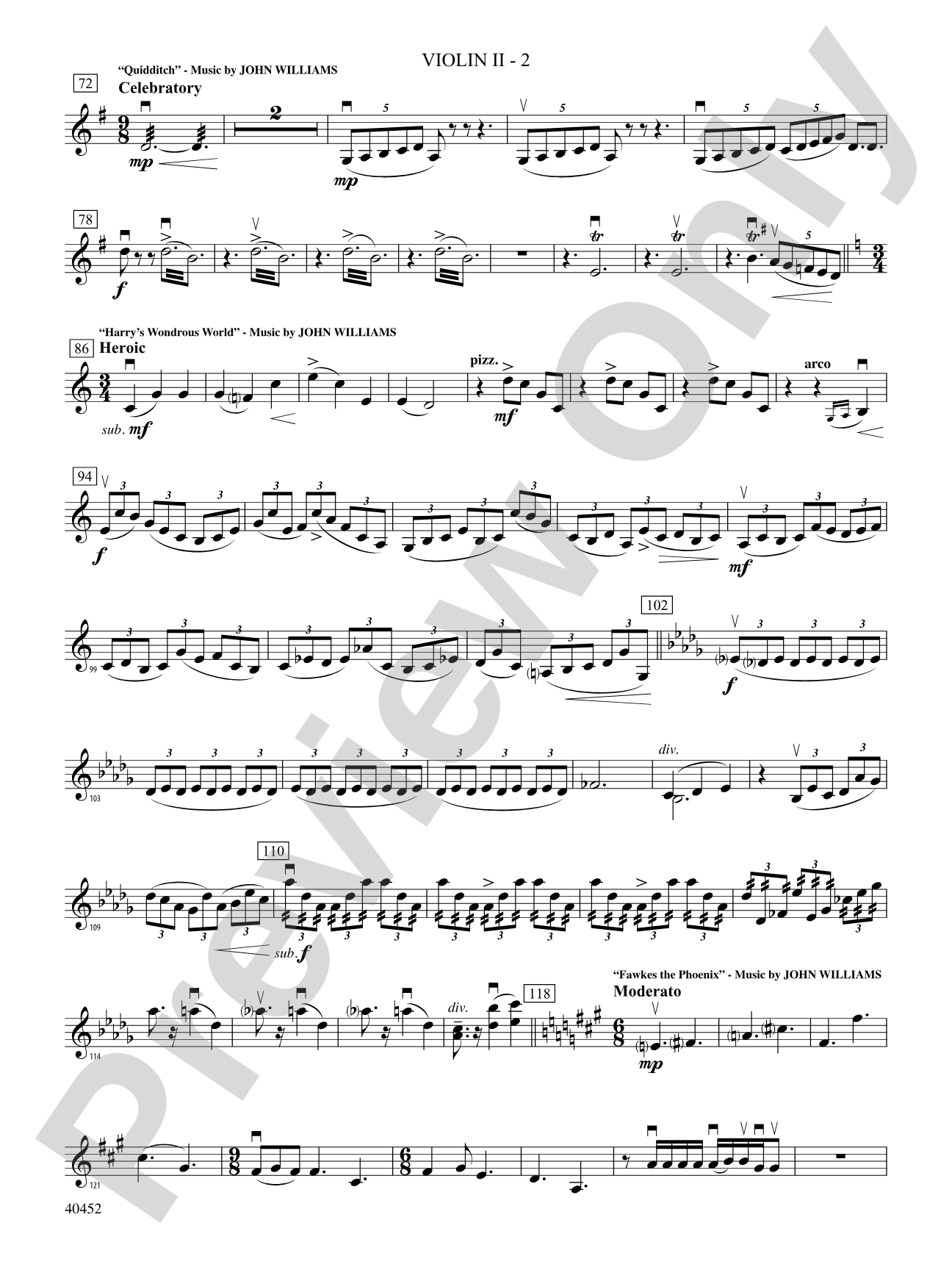 The Complete Harry Potter: 2nd Violin