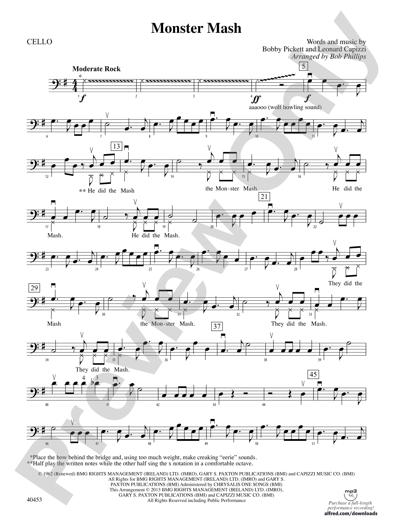 Monster Mash: Cello