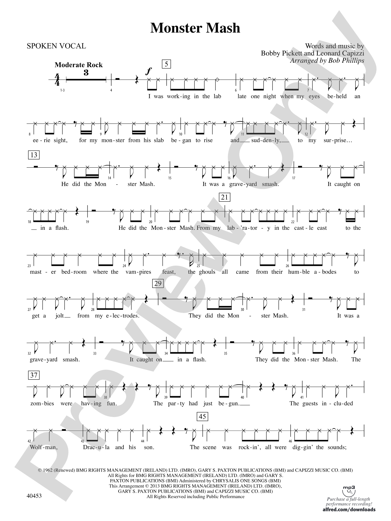 Monster Mash: Vocals