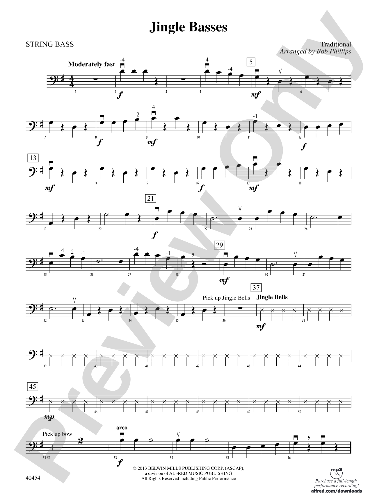 Jingle Basses: String Bass