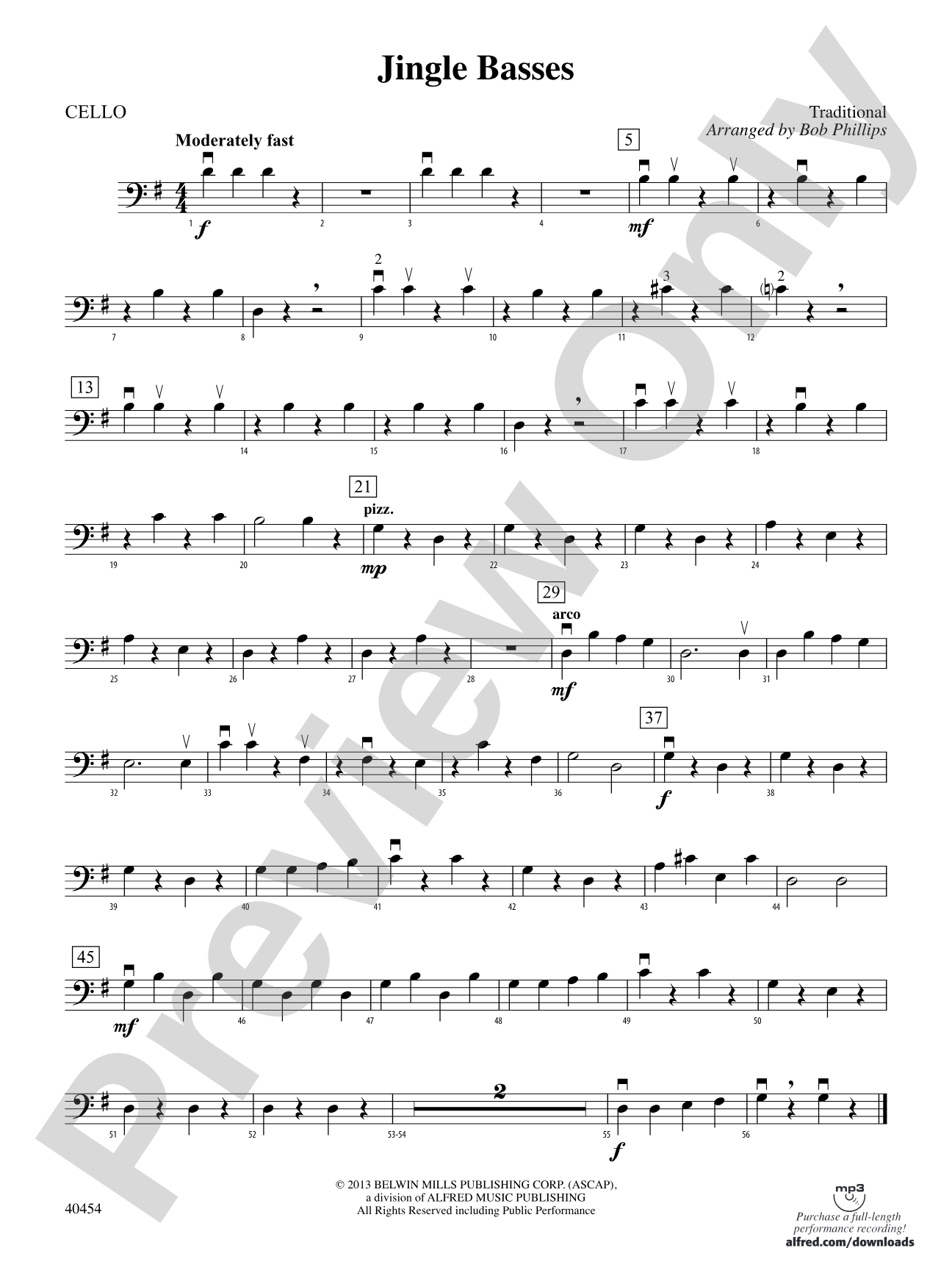 Jingle Basses: Cello