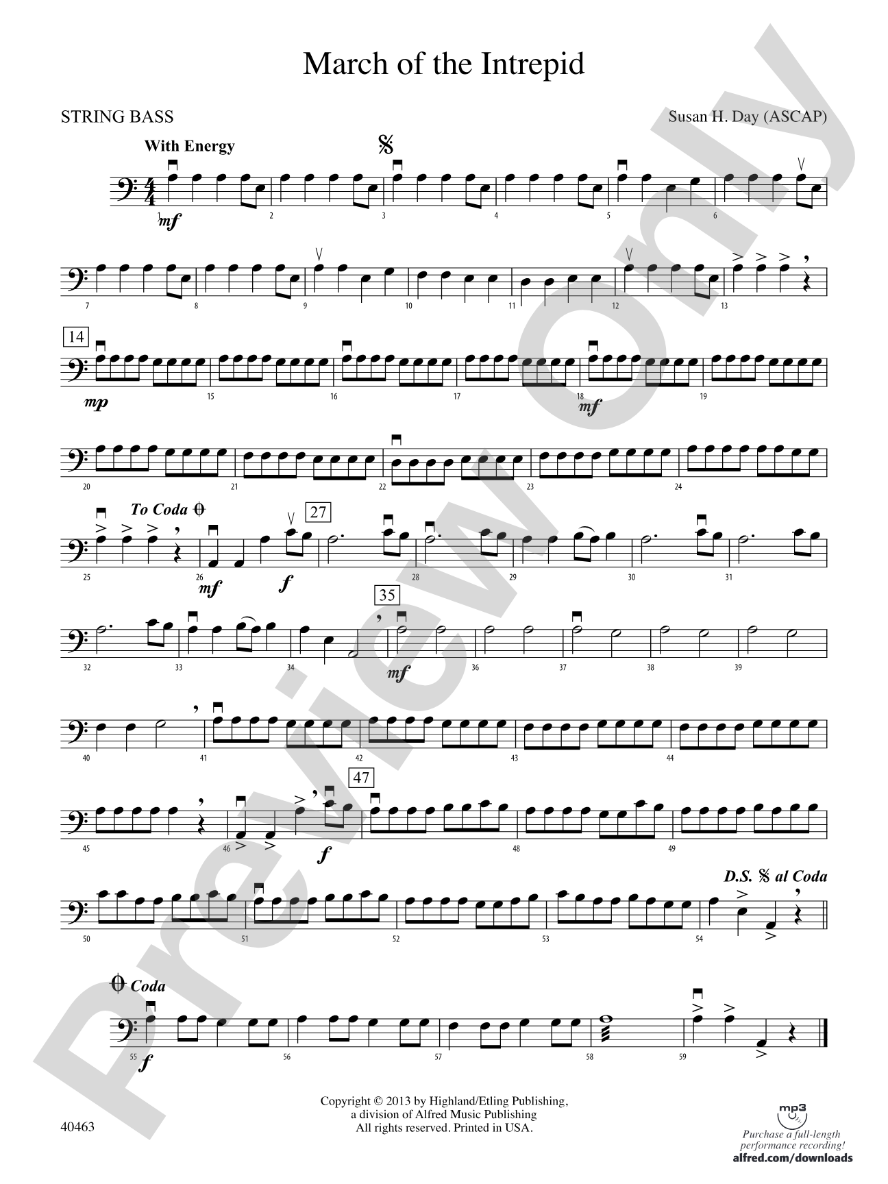 March of the Intrepid: String Bass