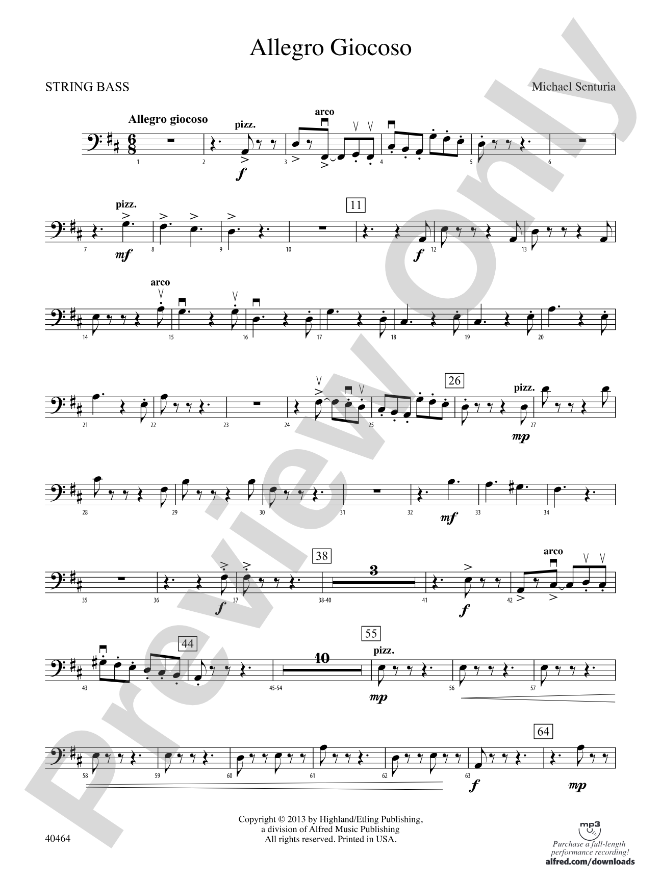 Allegro Giocoso: String Bass
