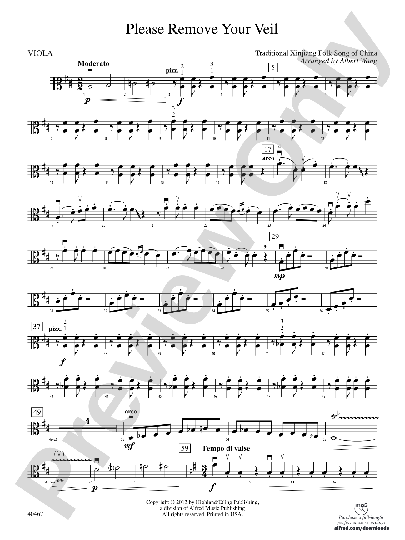 Please Remove Your Veil: Viola