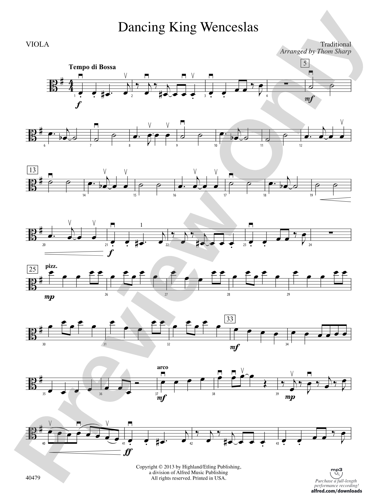 Dancing King Wenceslas: Viola