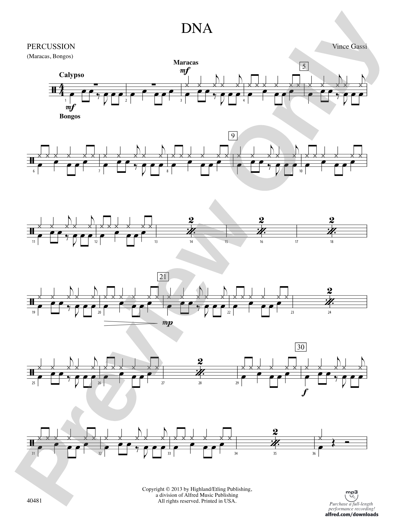 DNA: 1st Percussion