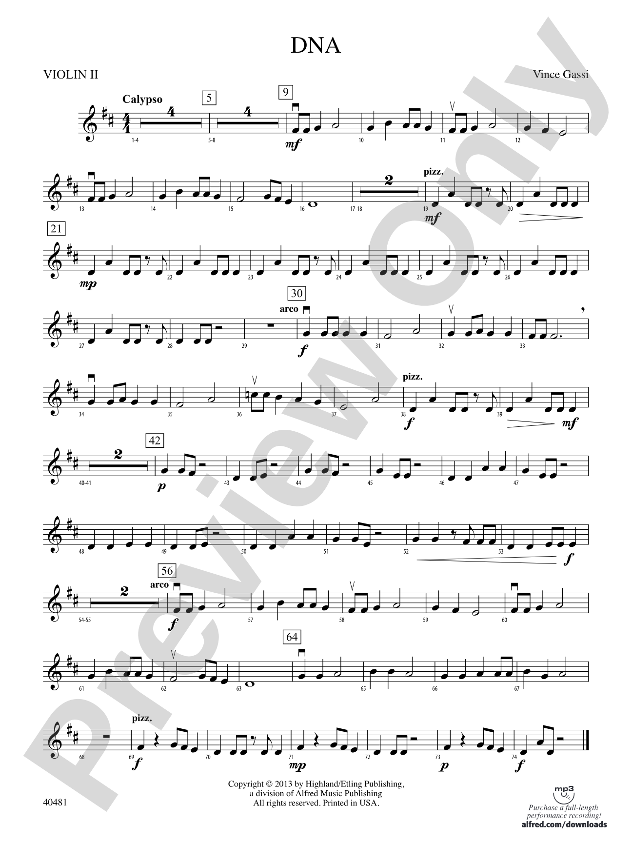 DNA: 2nd Violin