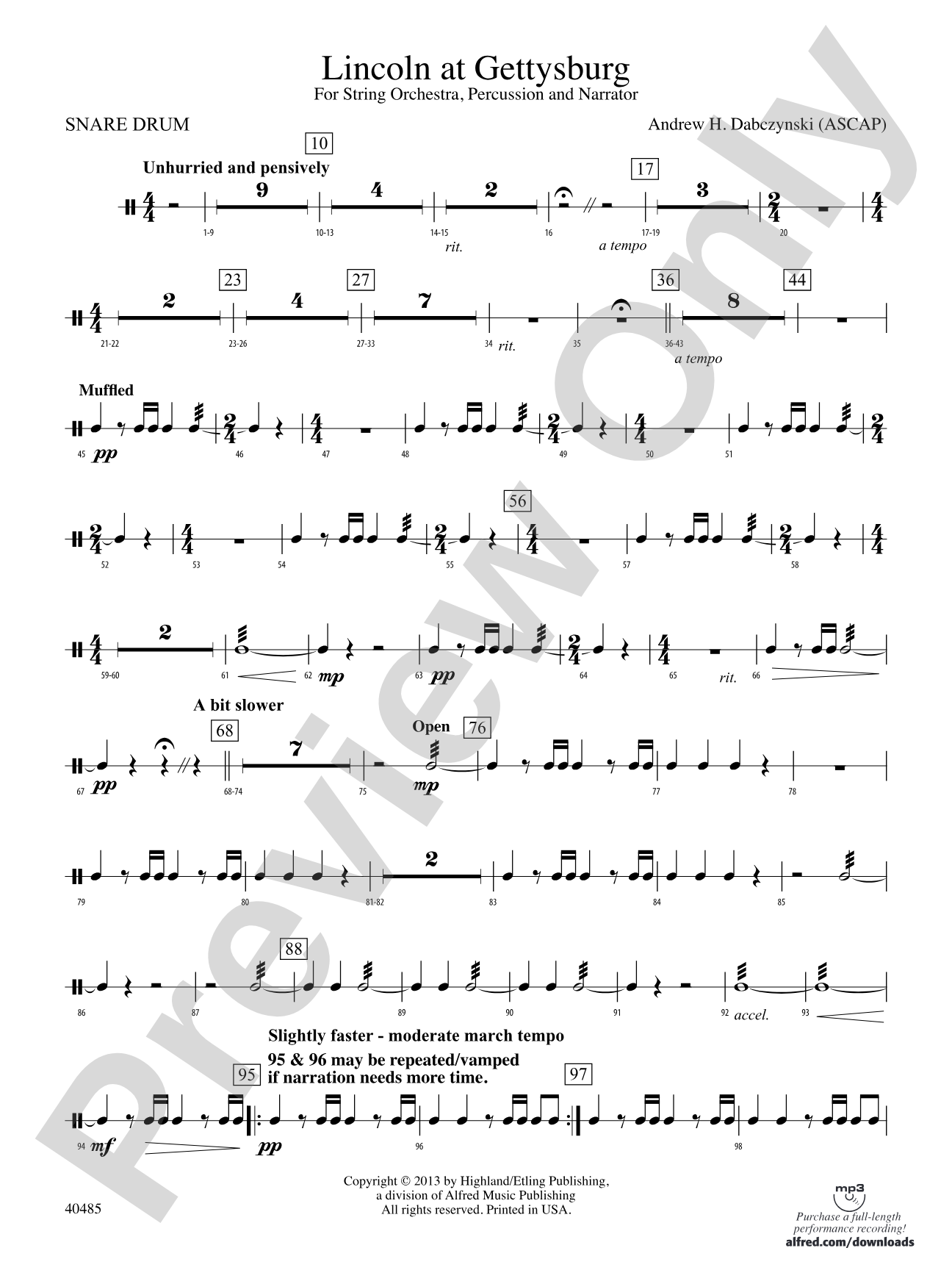 Lincoln at Gettysburg: Snare Drum