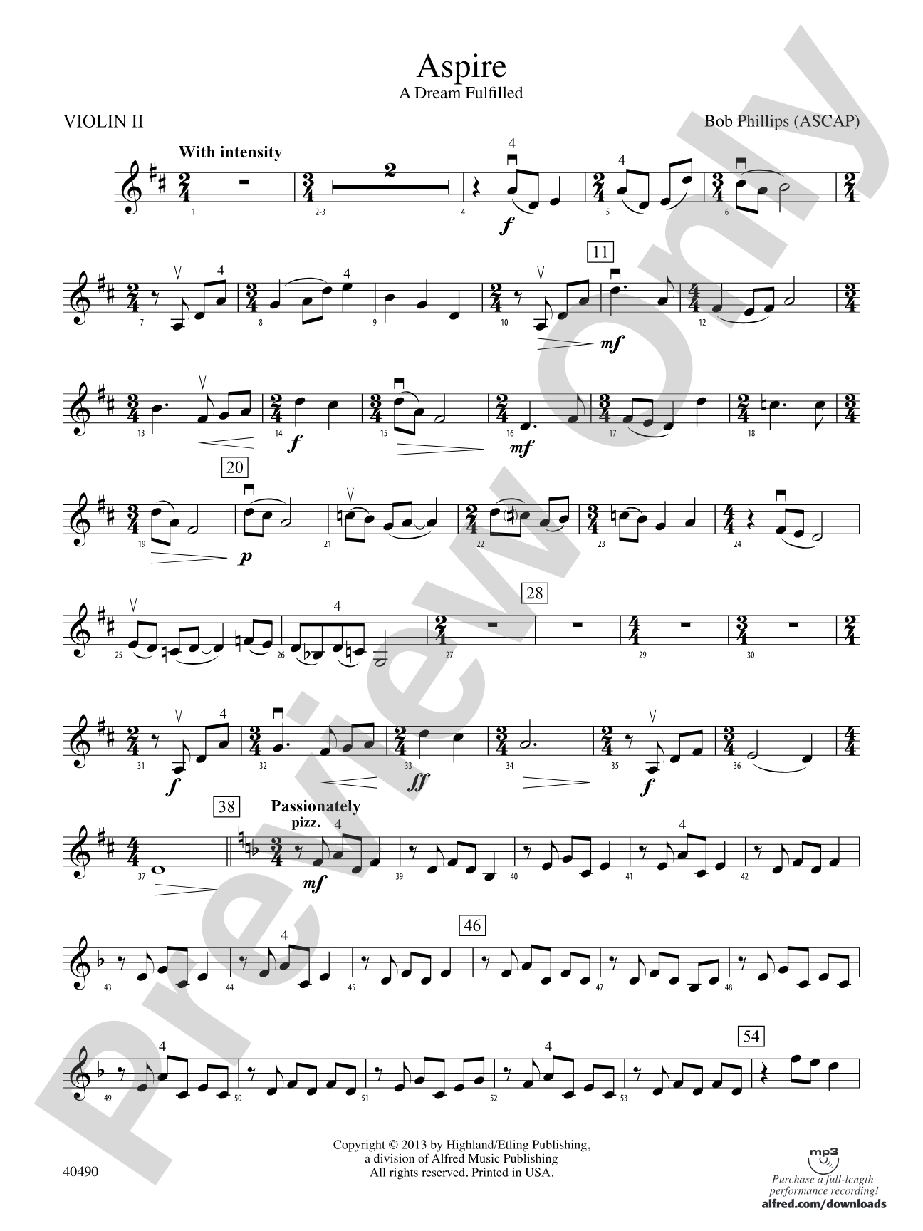 Aspire: 2nd Violin