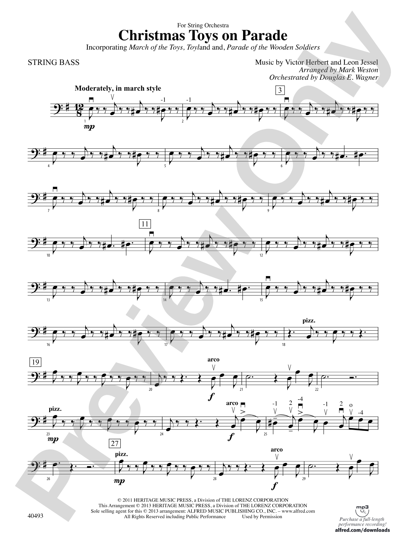 Christmas Toys on Parade: String Bass
