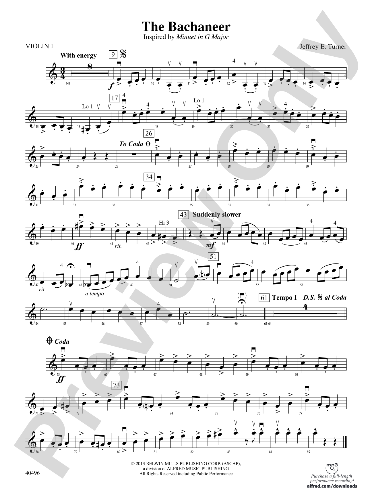 The Bachaneer: 1st Violin