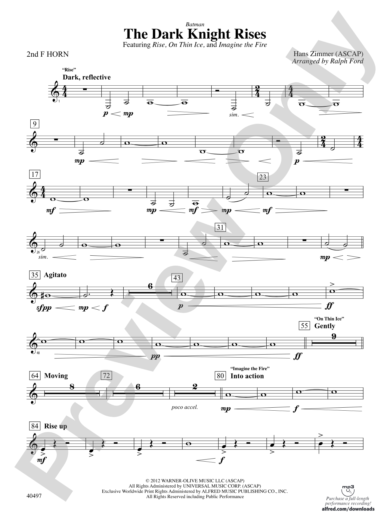 Batman: The Dark Knight Rises: 2nd F Horn