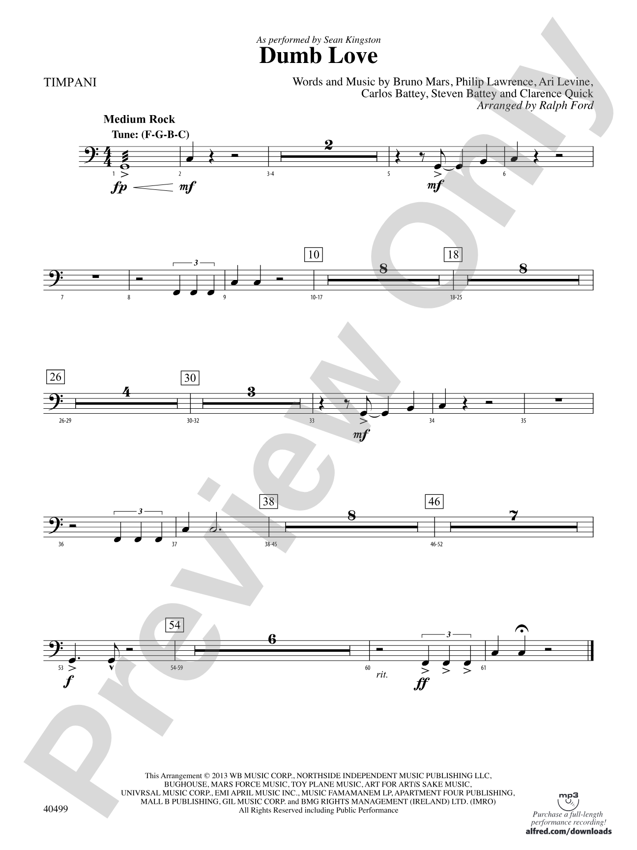 Dumb Love: Timpani