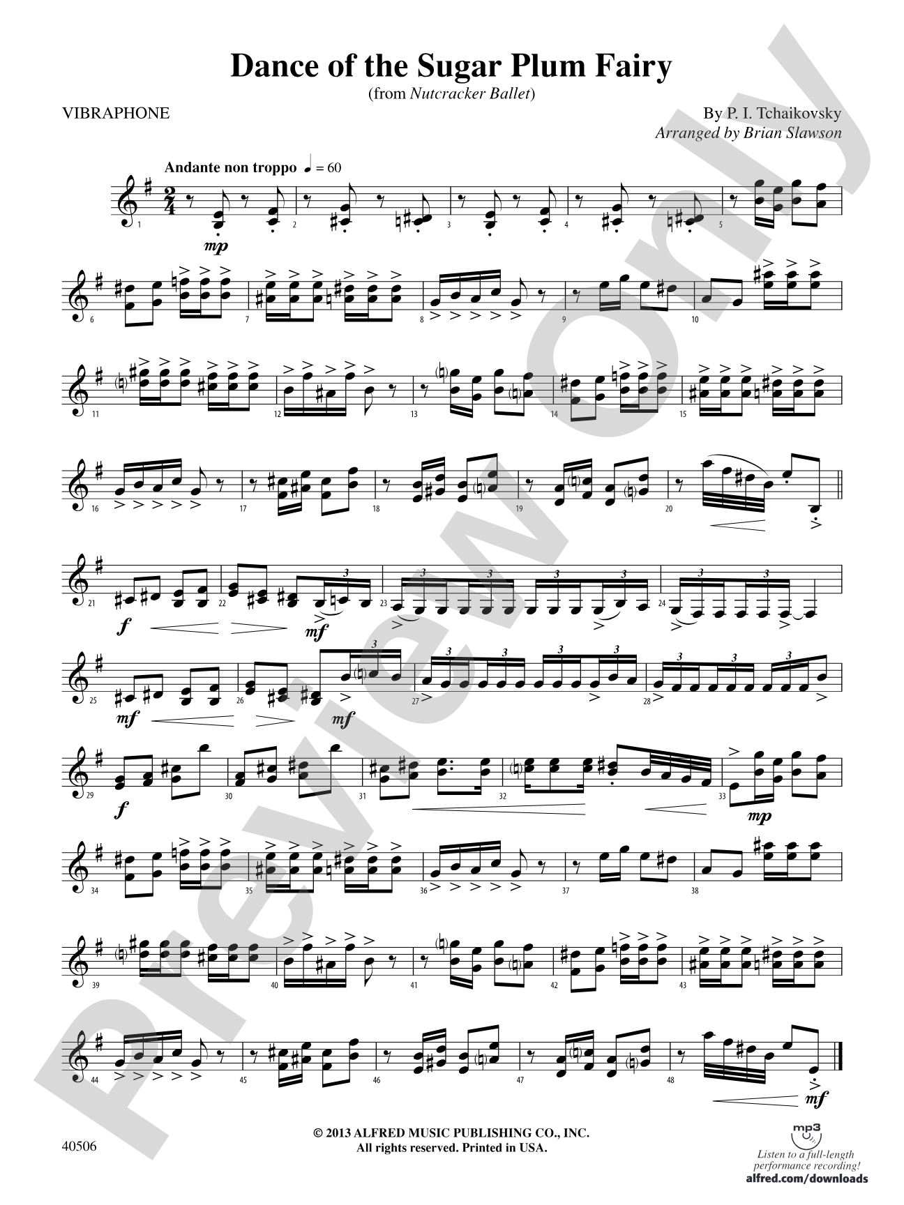 Classic Mallet Trios---Tchaikovsky: Vibraphone