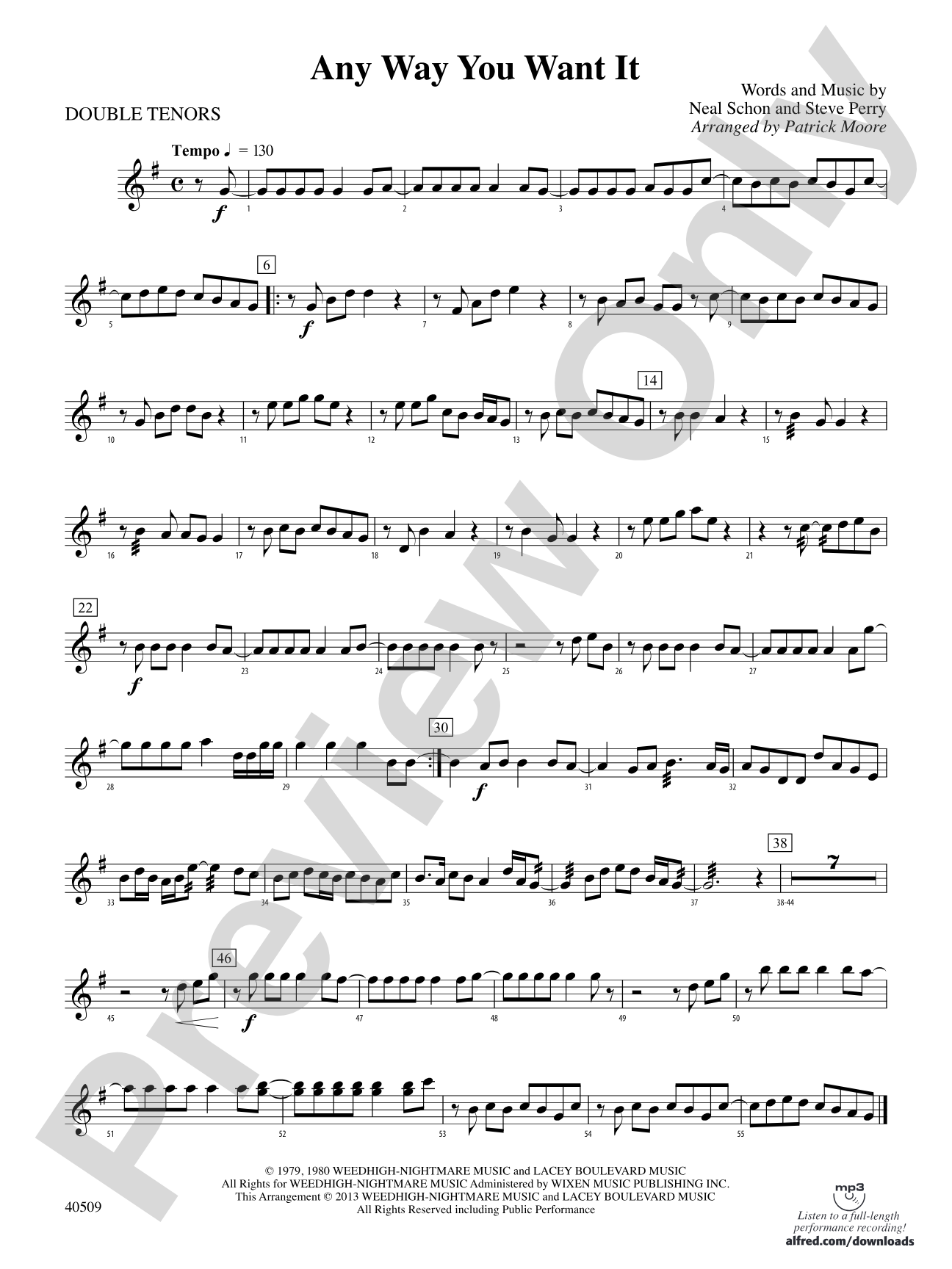 Any Way You Want It: 2nd Percussion