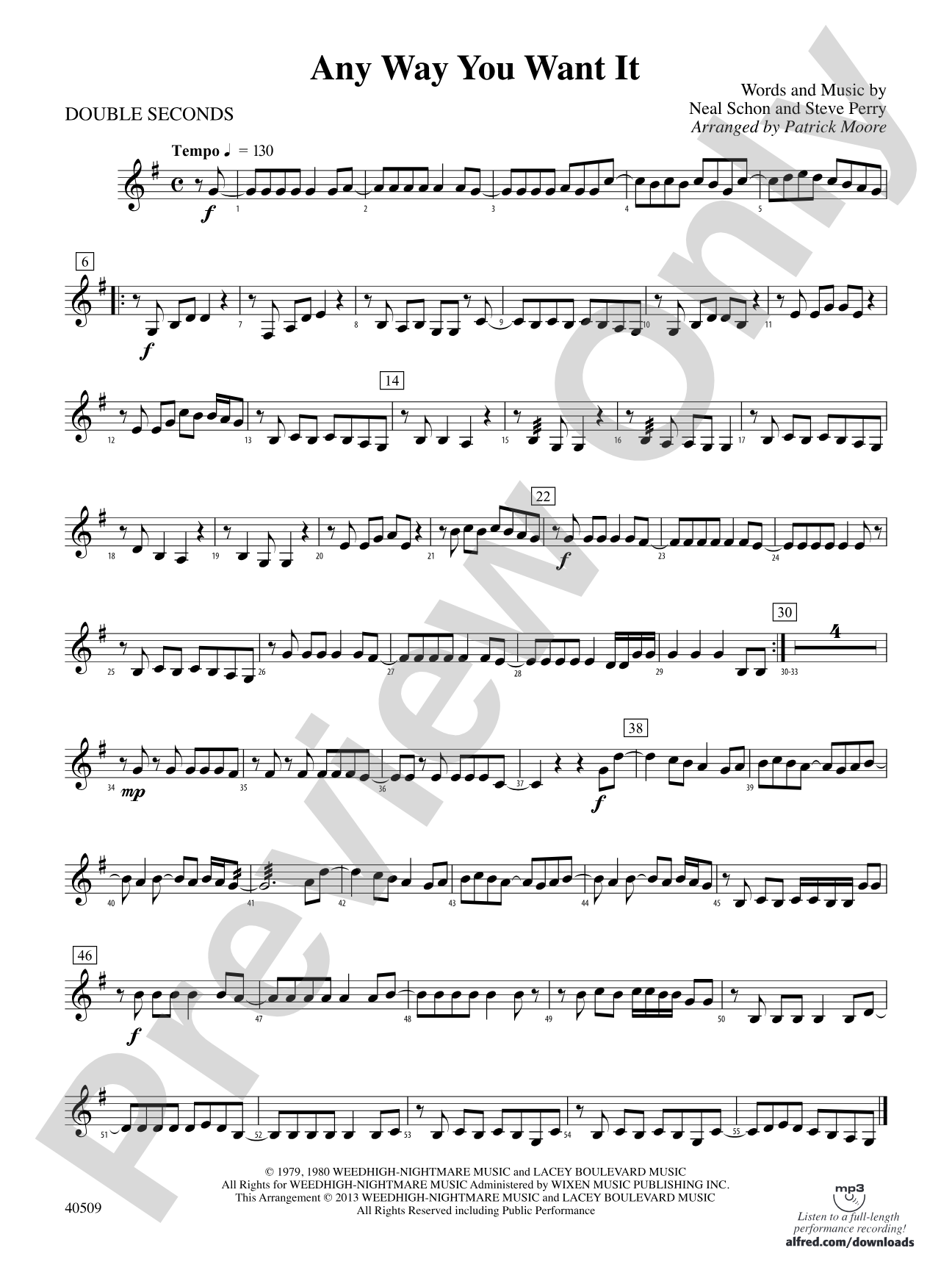 Any Way You Want It: 3rd Percussion