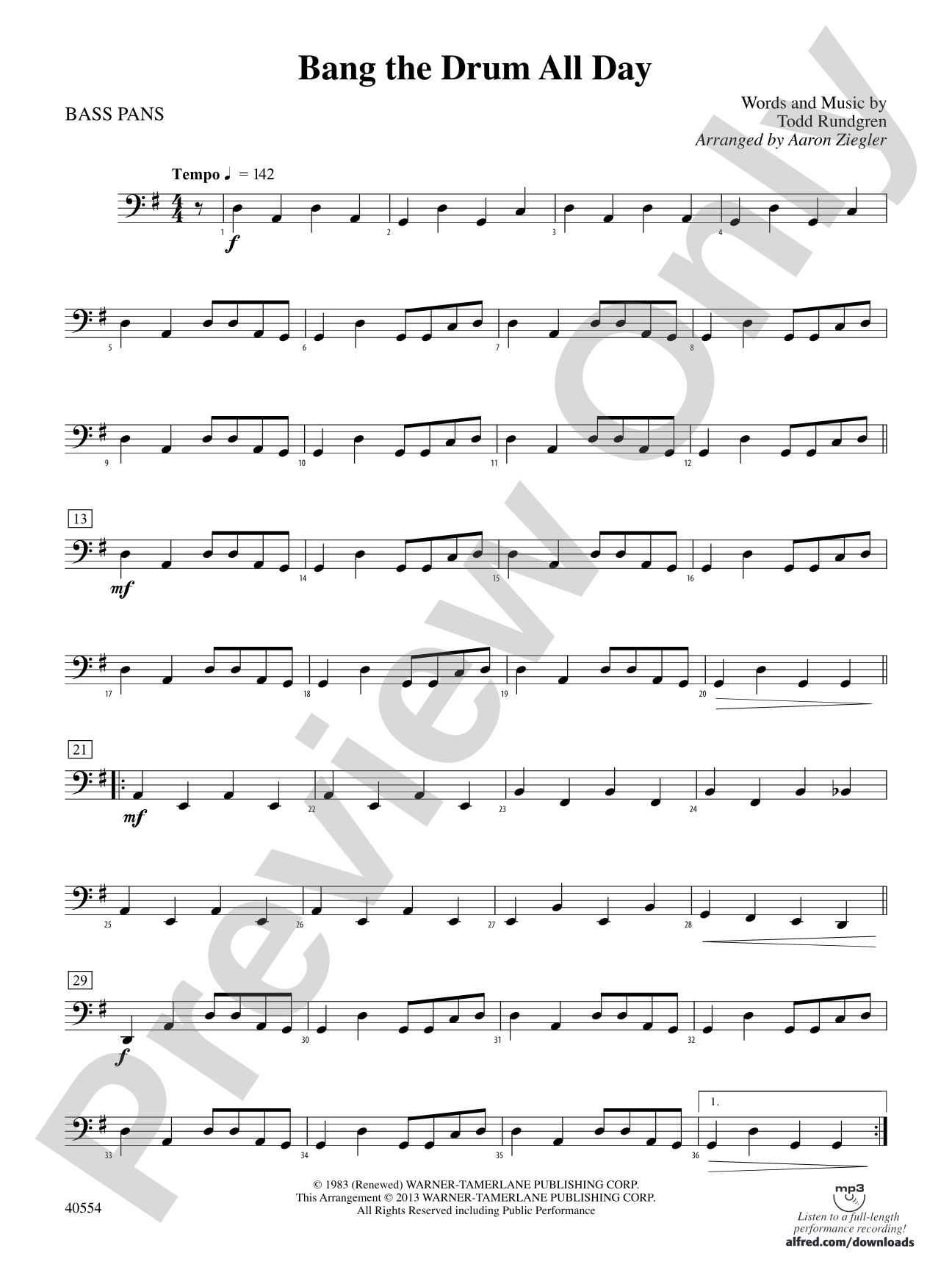 Bang the Drum All Day: 4th Percussion