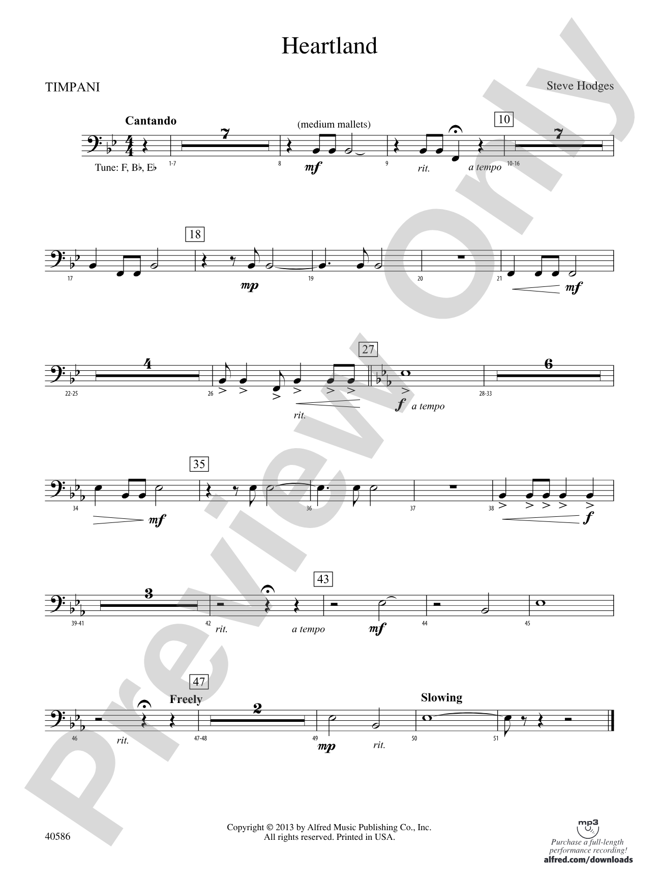 Heartland: Timpani
