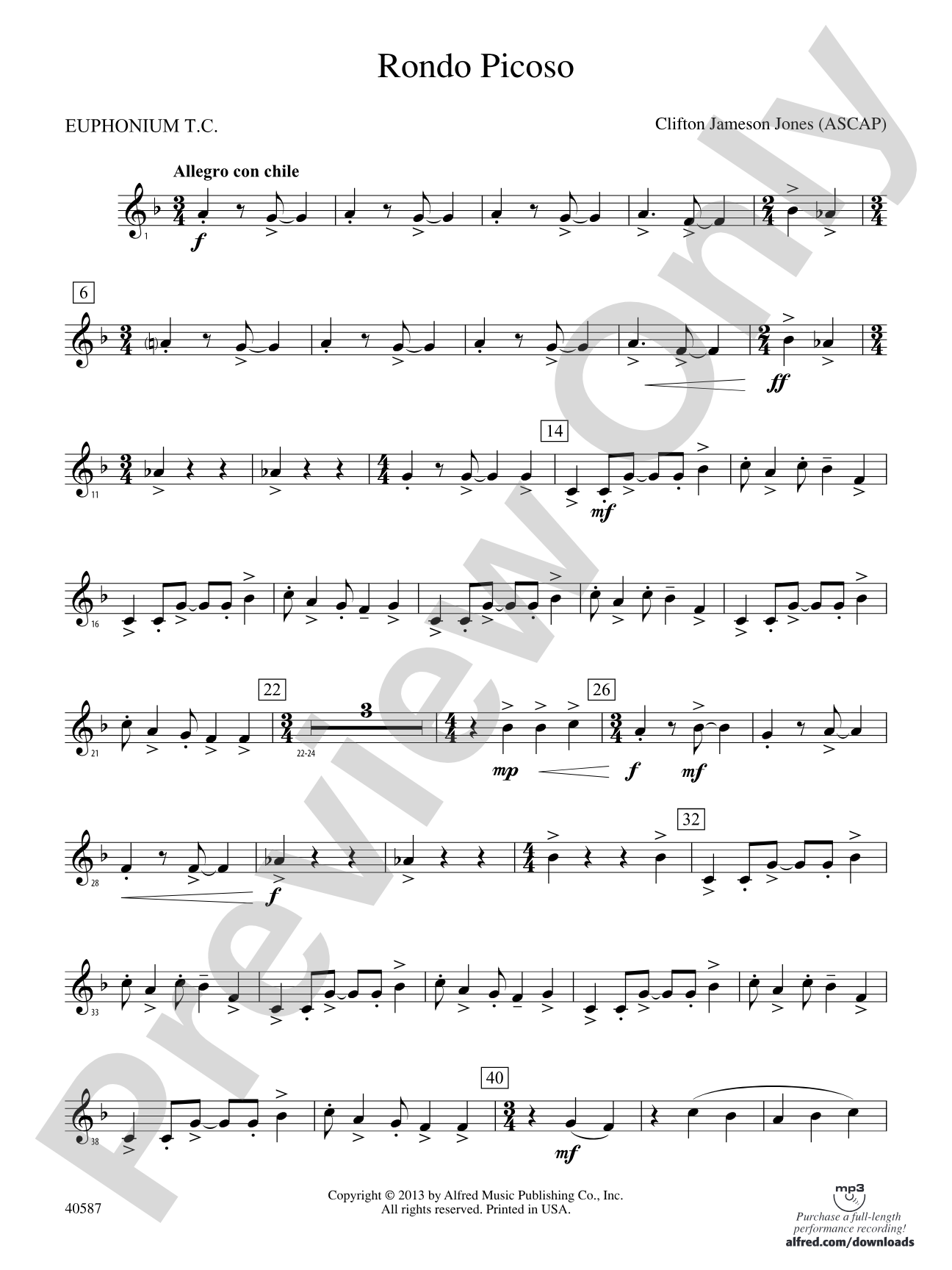 Rondo Picoso: Baritone T.C.