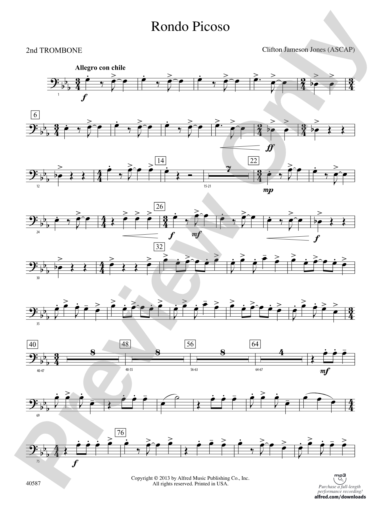 Rondo Picoso: 2nd Trombone