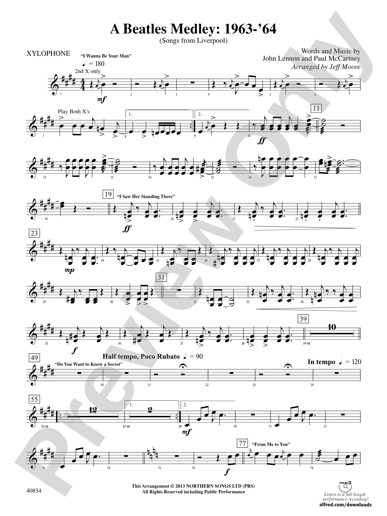 A Beatles Medley: 1963–'64: Xylophone