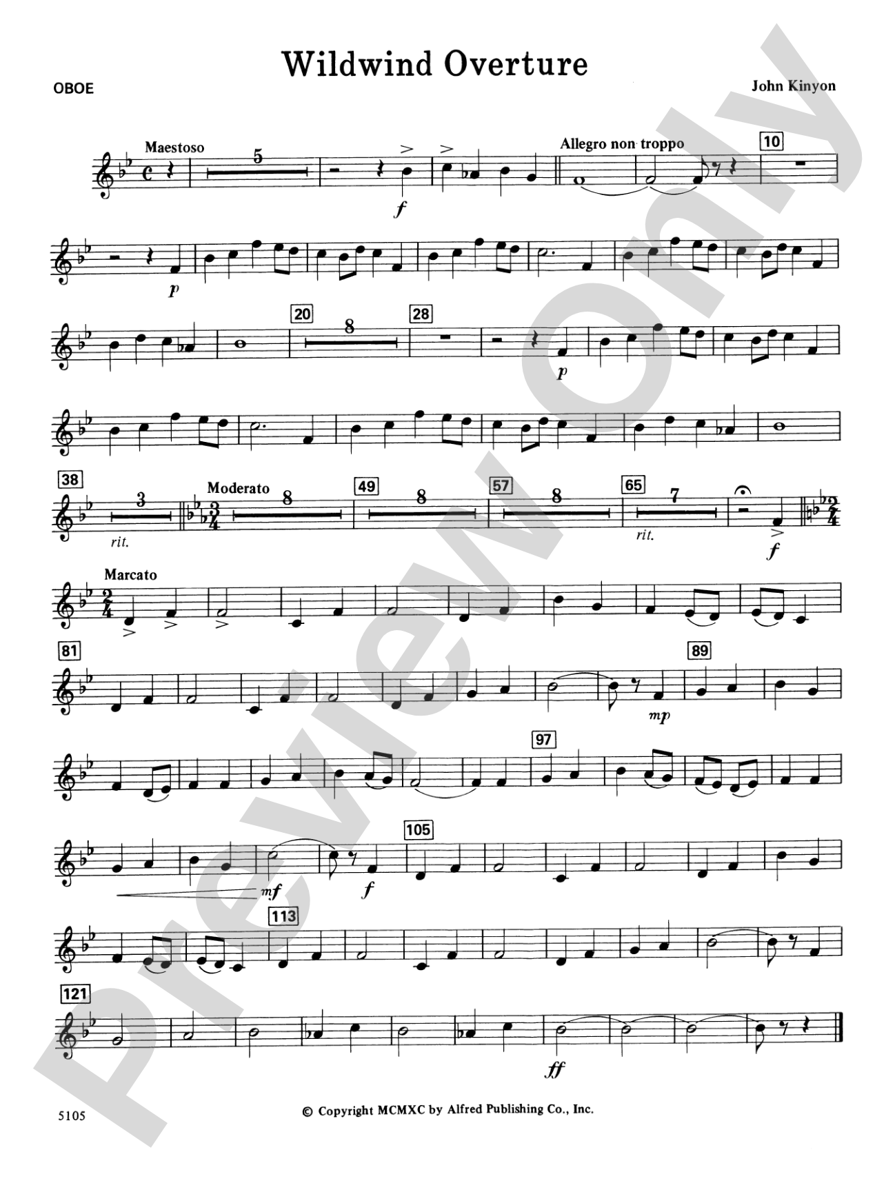 Wildwind Overture: Oboe