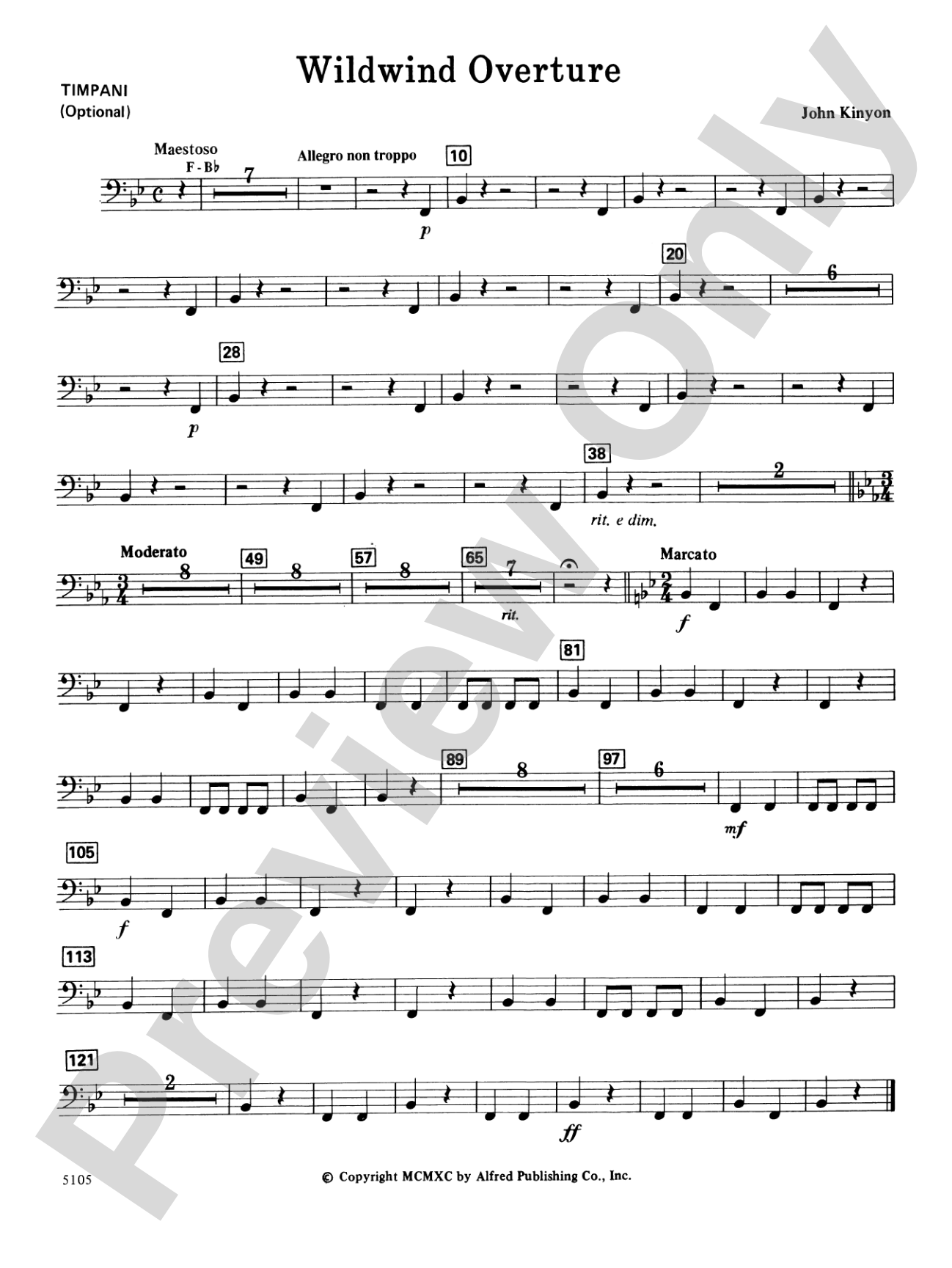 Wildwind Overture: Timpani