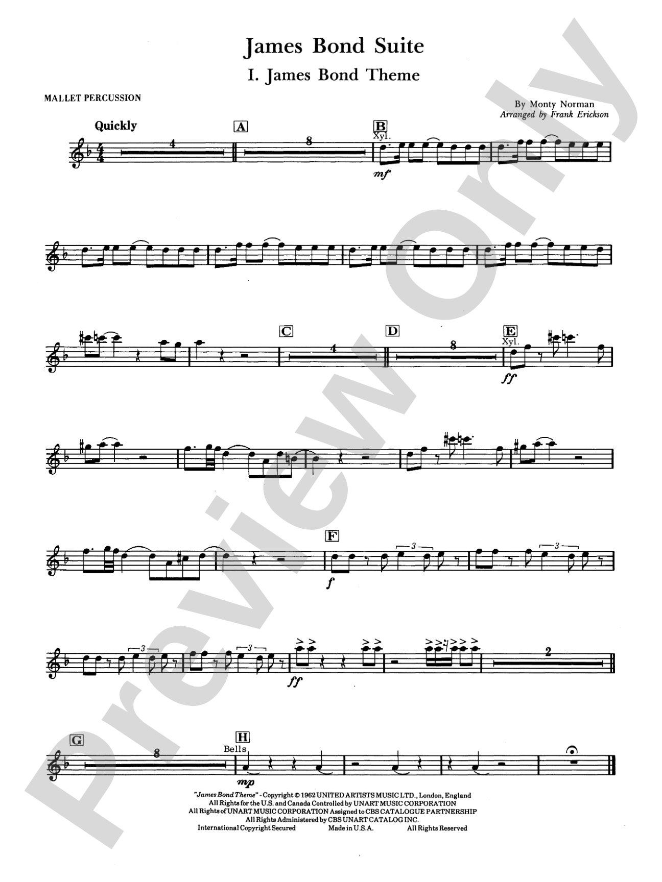 James Bond Suite (Medley): Mallets