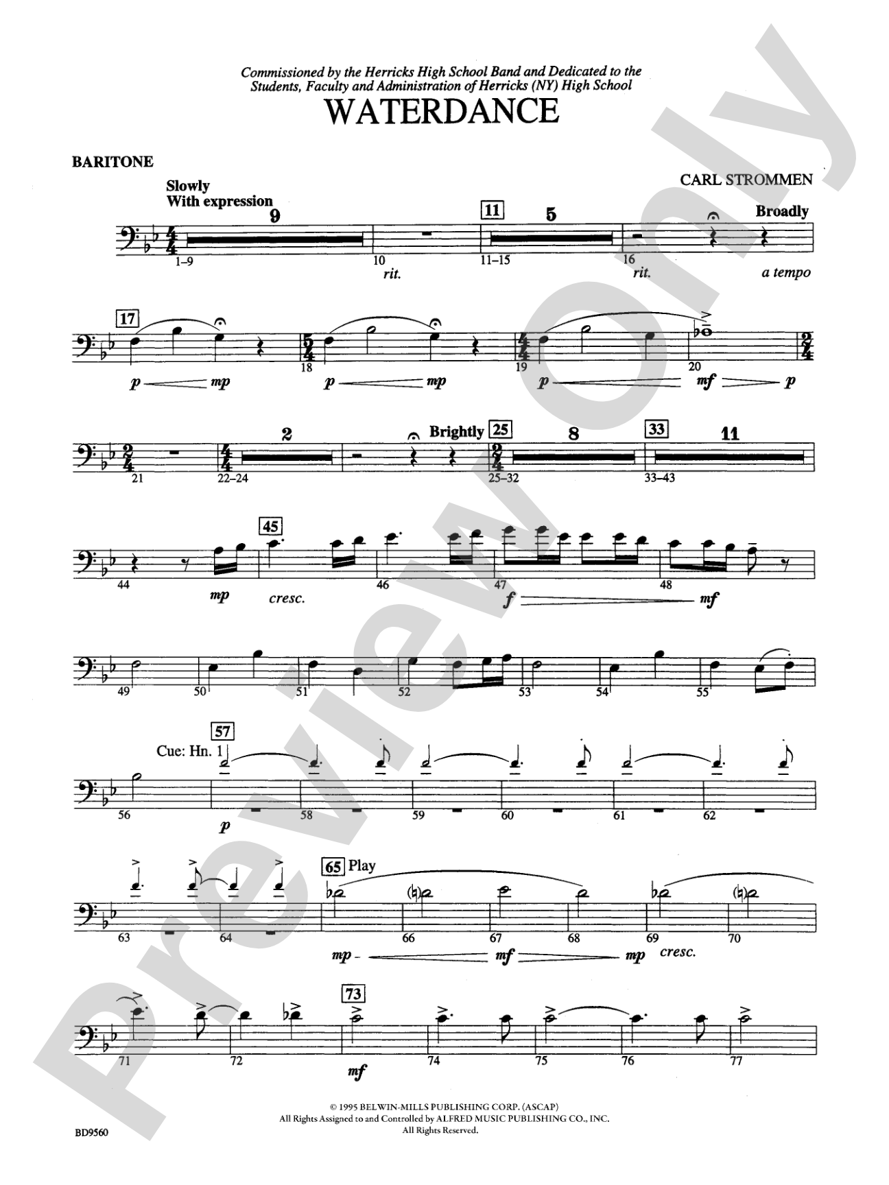 Waterdance: Baritone B.C.