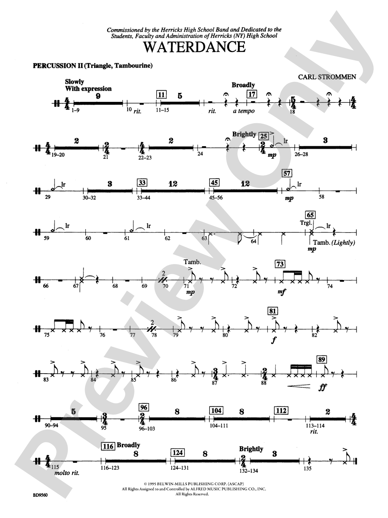 Waterdance: 2nd Percussion