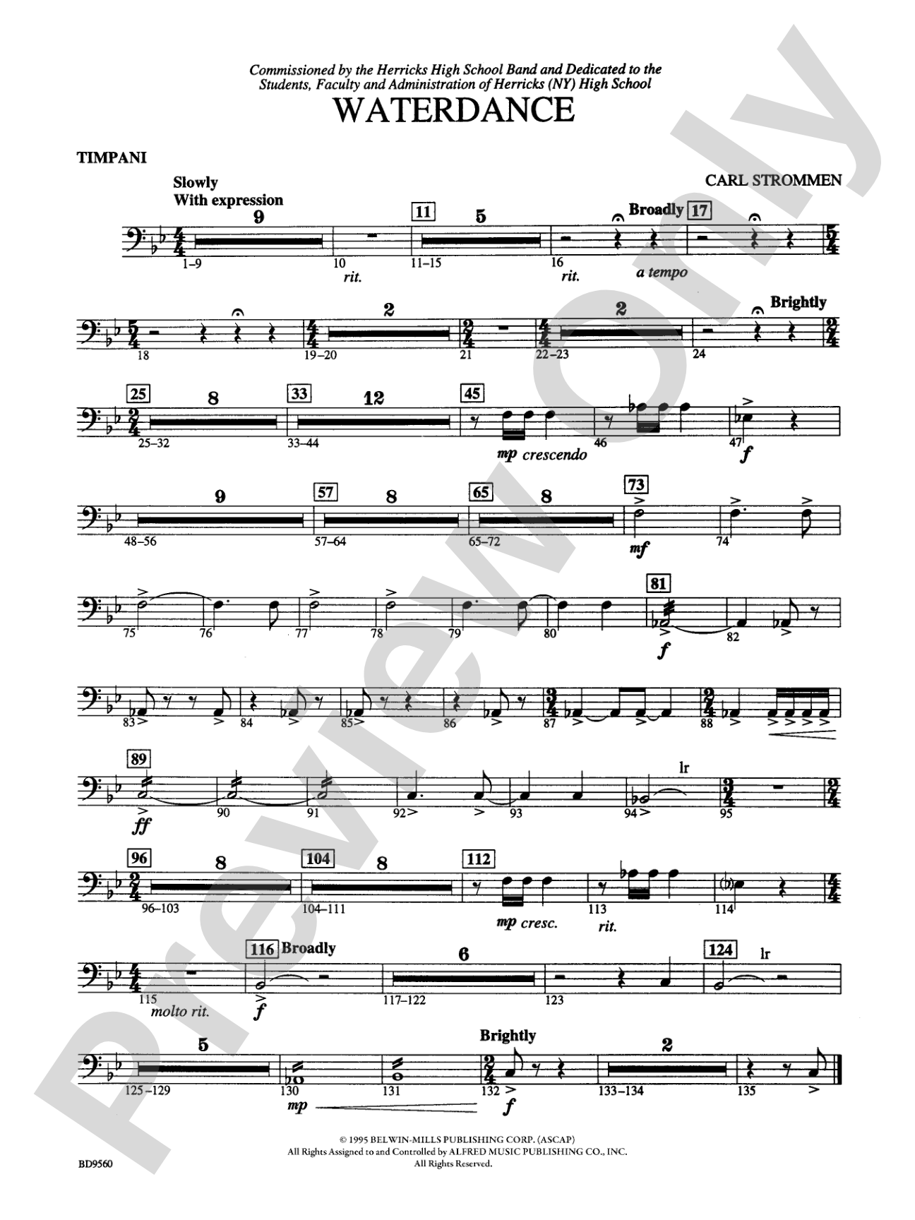 Waterdance: Timpani
