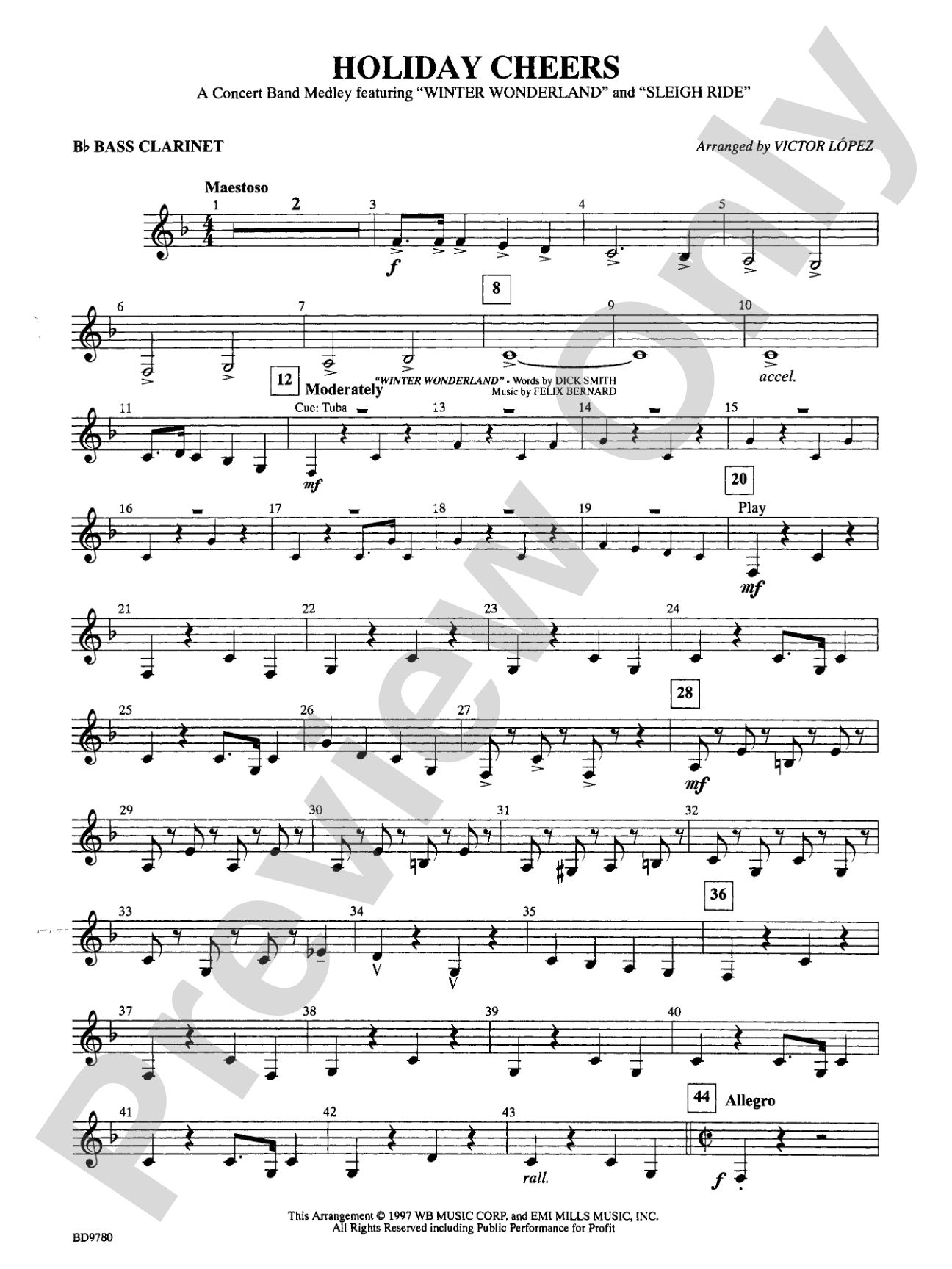 Holiday Cheers: B-flat Bass Clarinet