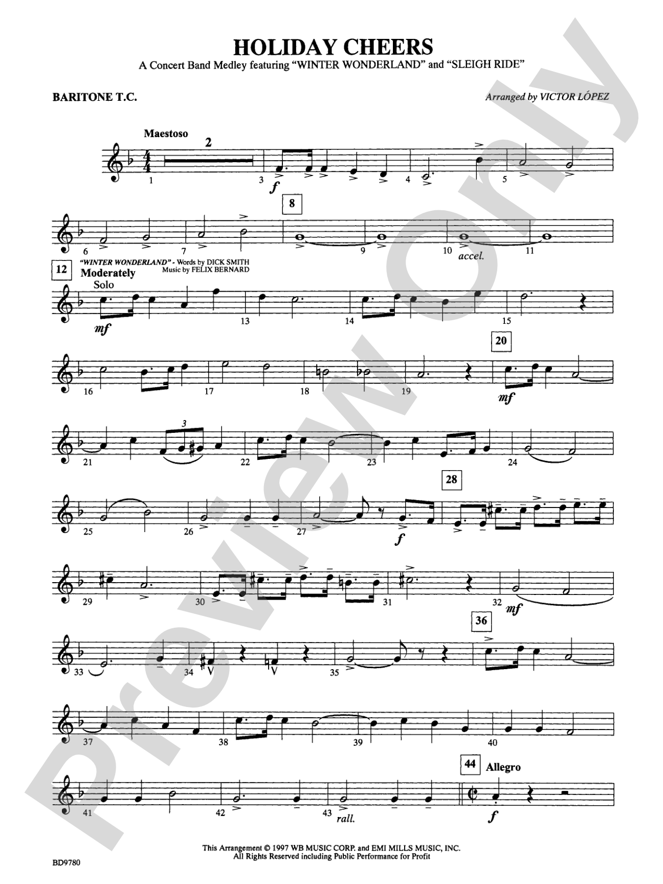 Holiday Cheers: Baritone T.C.