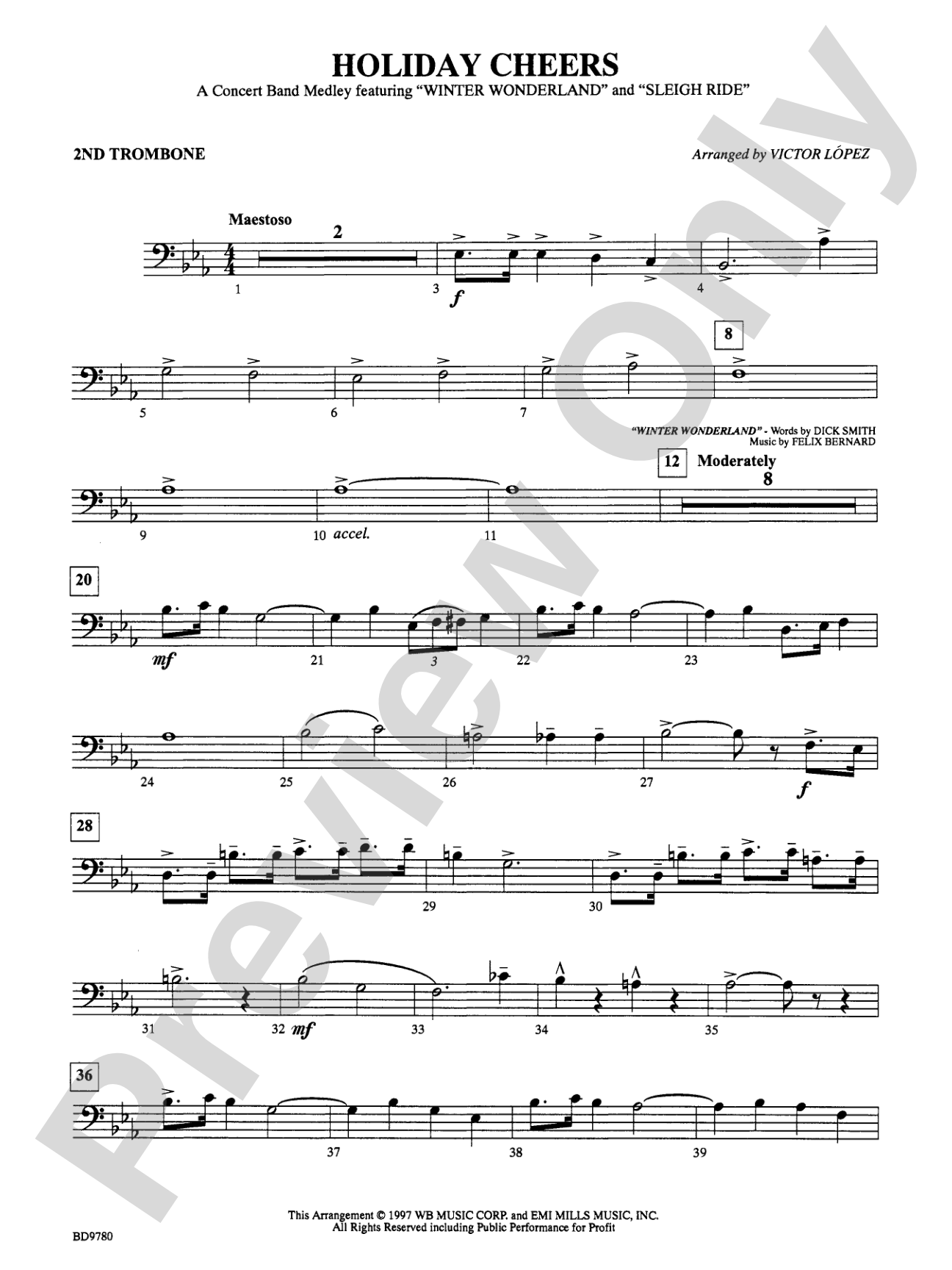 Holiday Cheers: 2nd Trombone