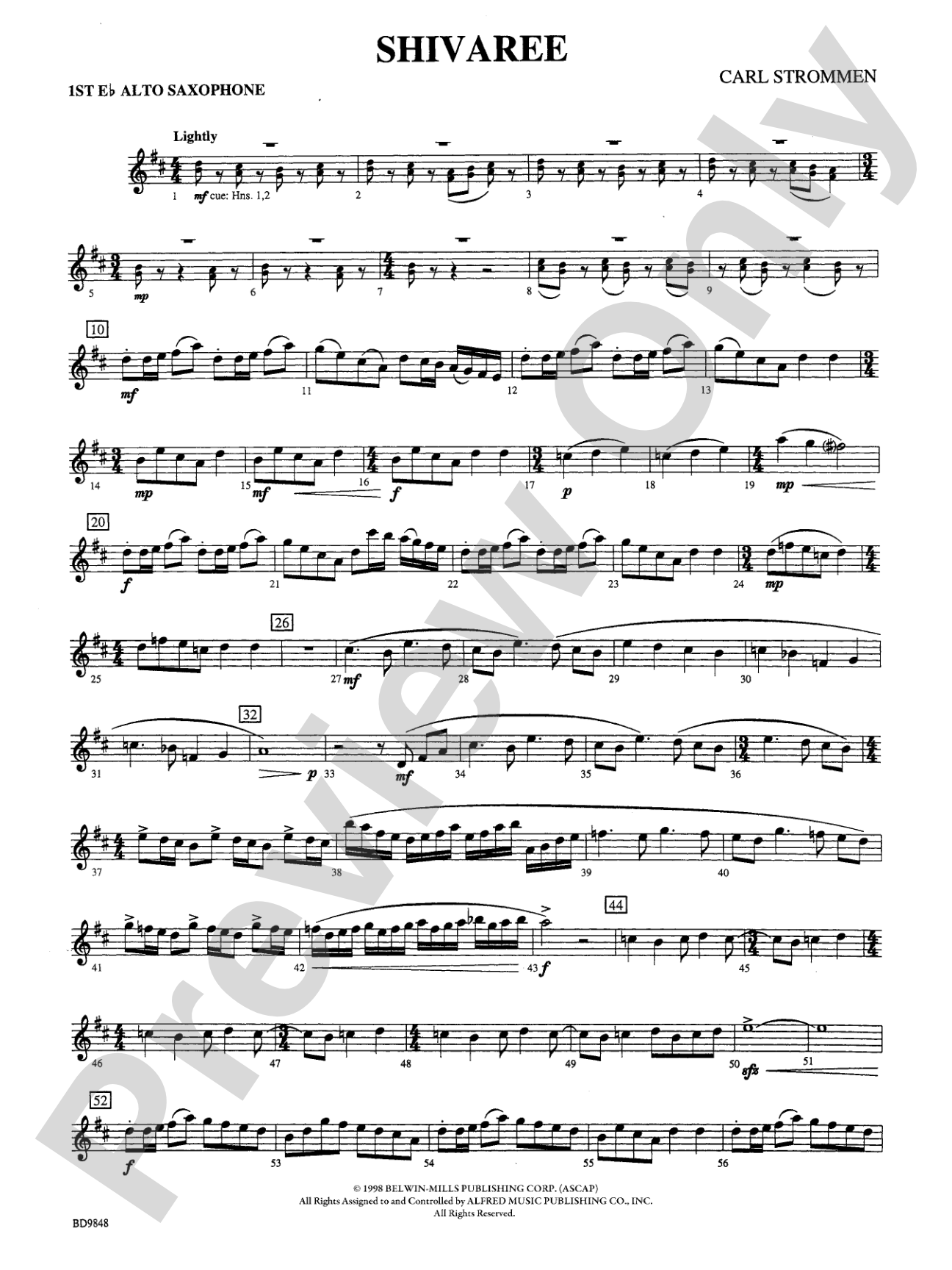 Shivaree: E-flat Alto Saxophone