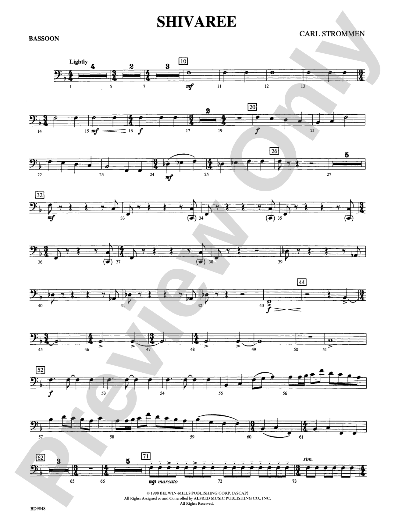 Shivaree: Bassoon
