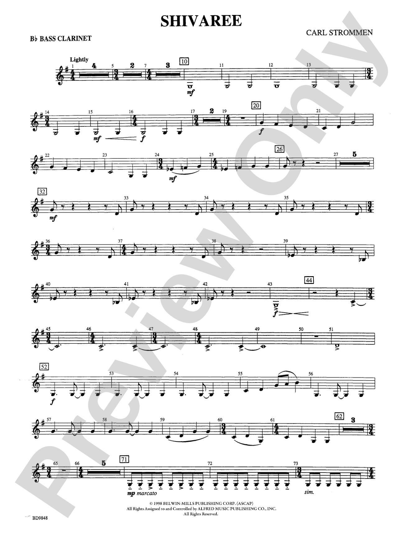 Shivaree: B-flat Bass Clarinet