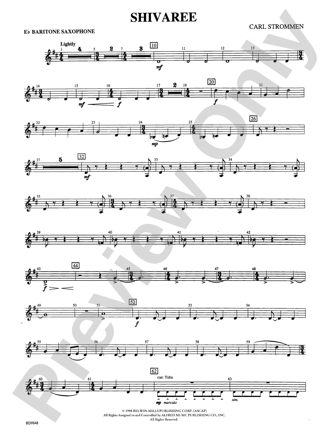 Shivaree: E-flat Baritone Saxophone