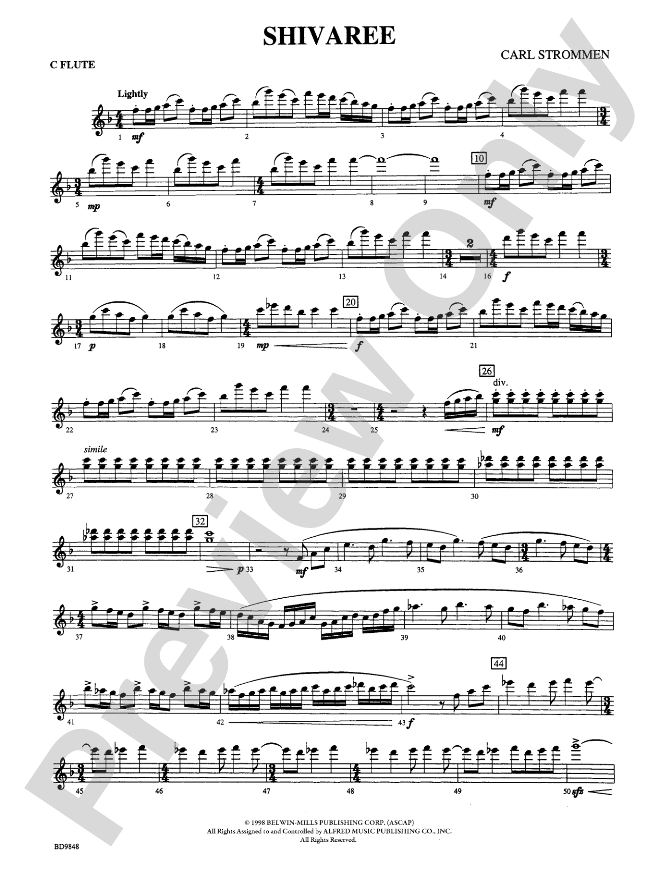Shivaree: Flute