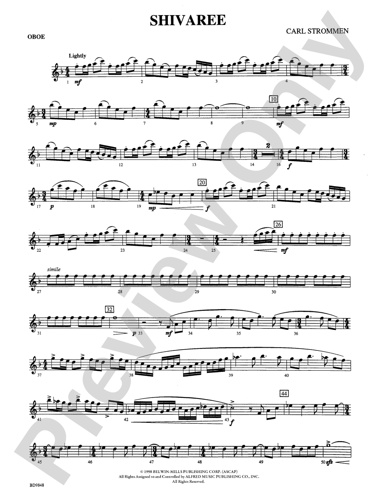 Shivaree: Oboe