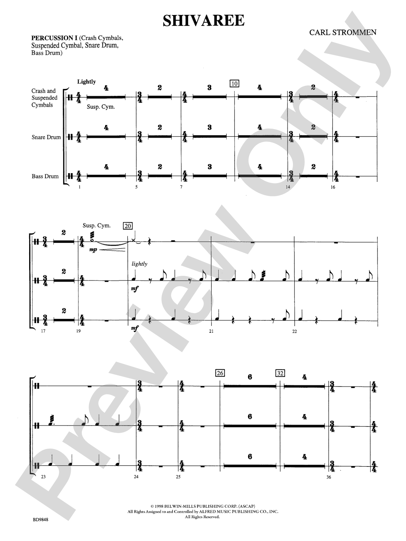 Shivaree: 1st Percussion