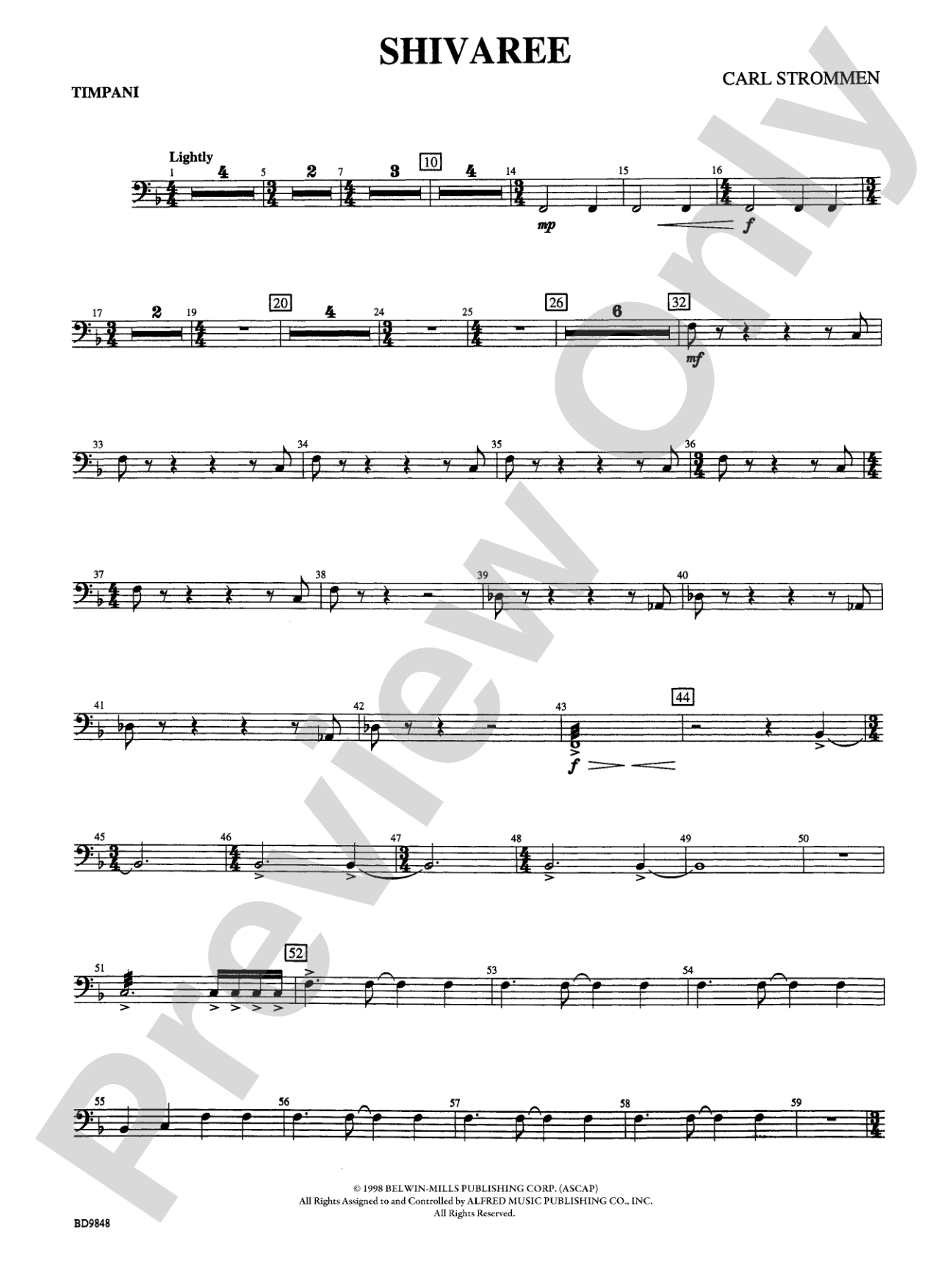 Shivaree: Timpani