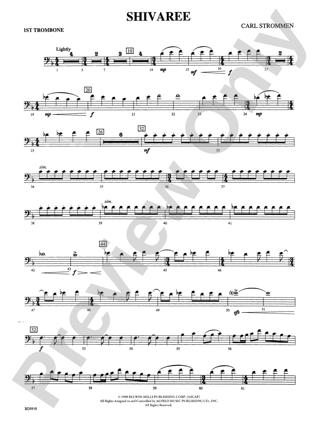 Shivaree: 1st Trombone