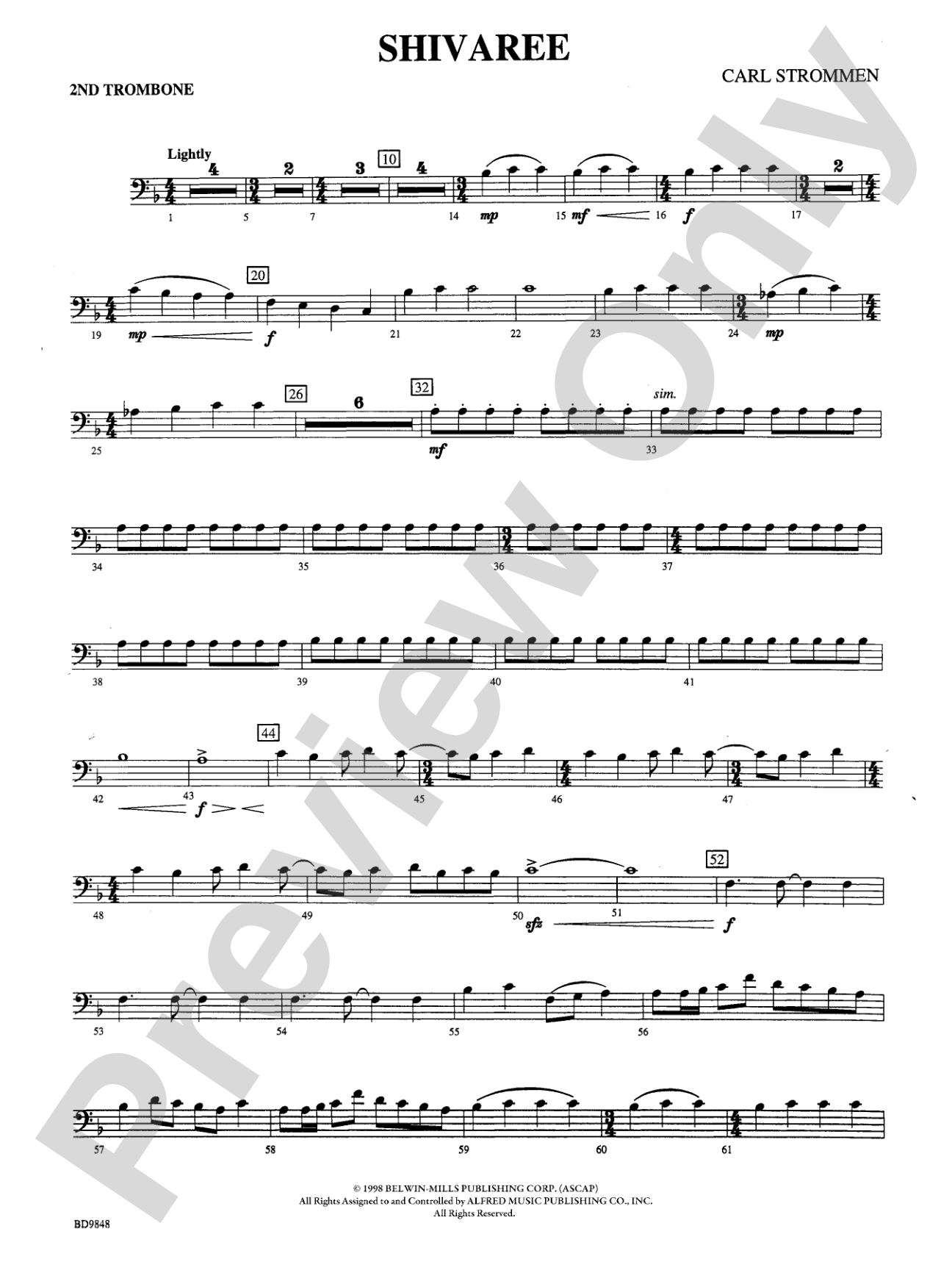 Shivaree: 2nd Trombone