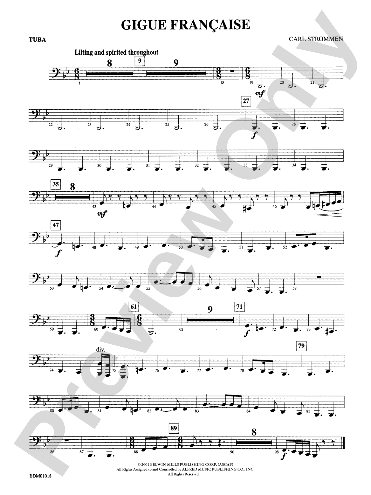 Gigue Française: Tuba