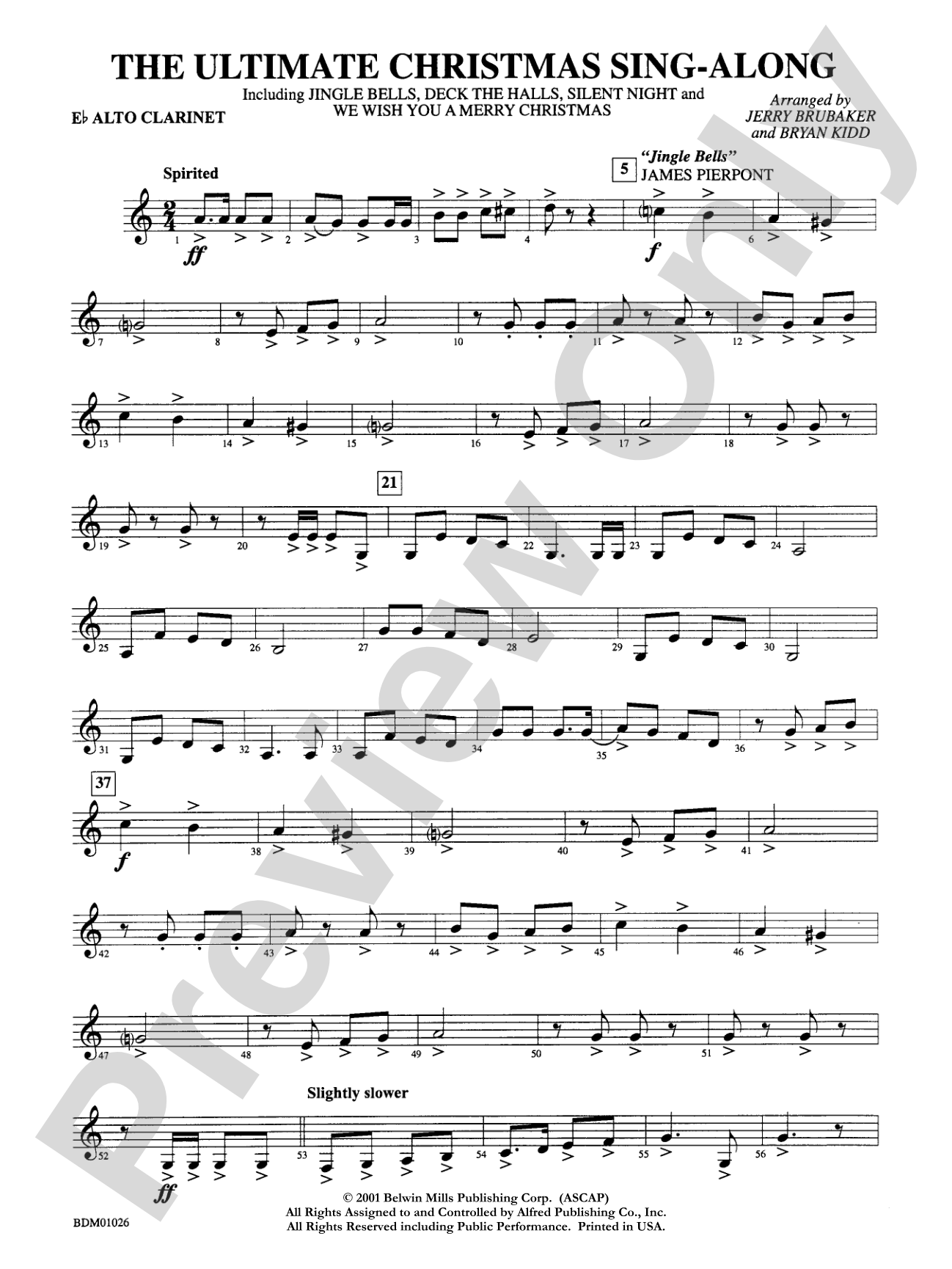 The Ultimate Christmas Sing-Along: E-flat Alto Clarinet