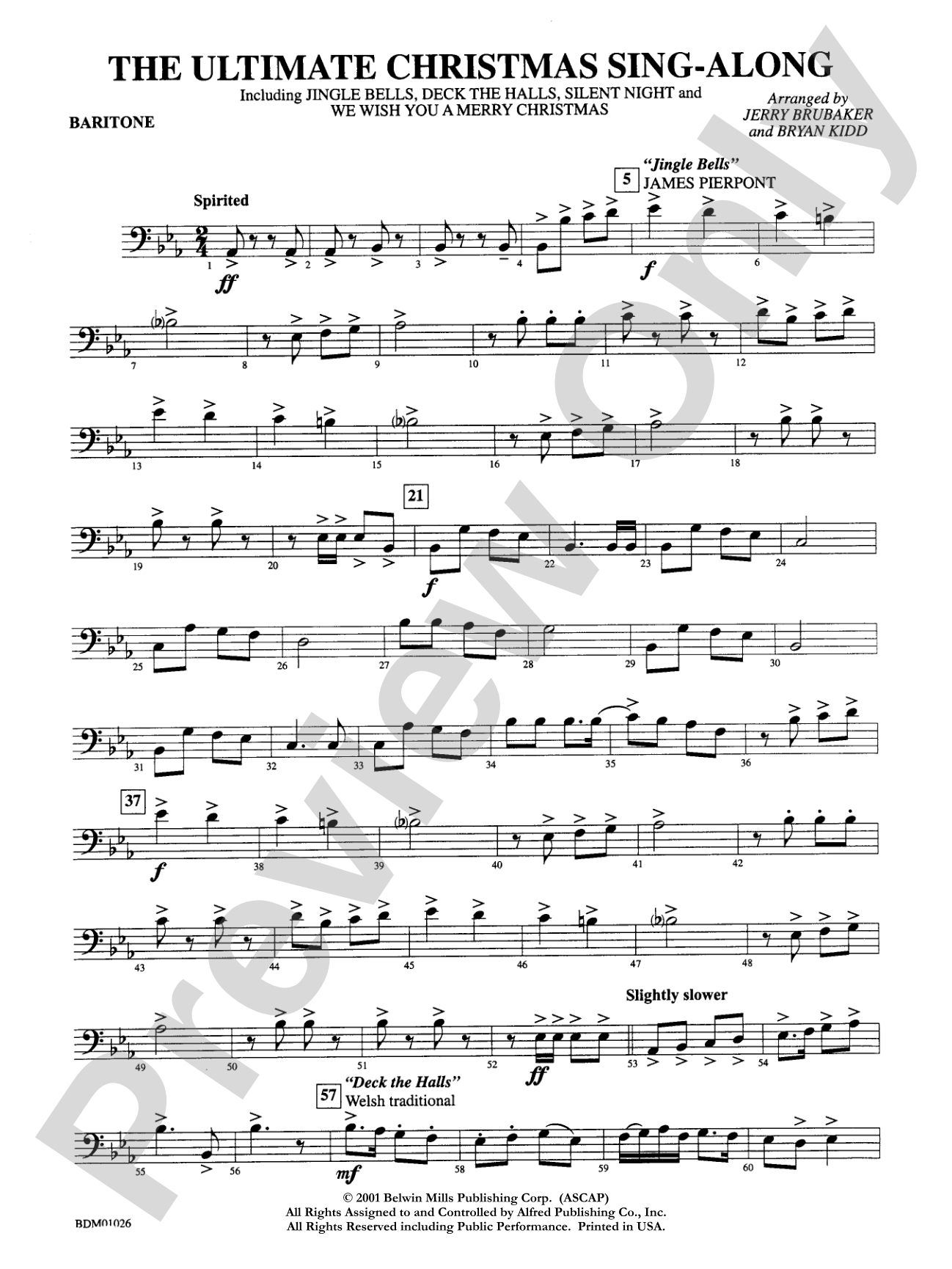 The Ultimate Christmas Sing-Along: Baritone B.C.