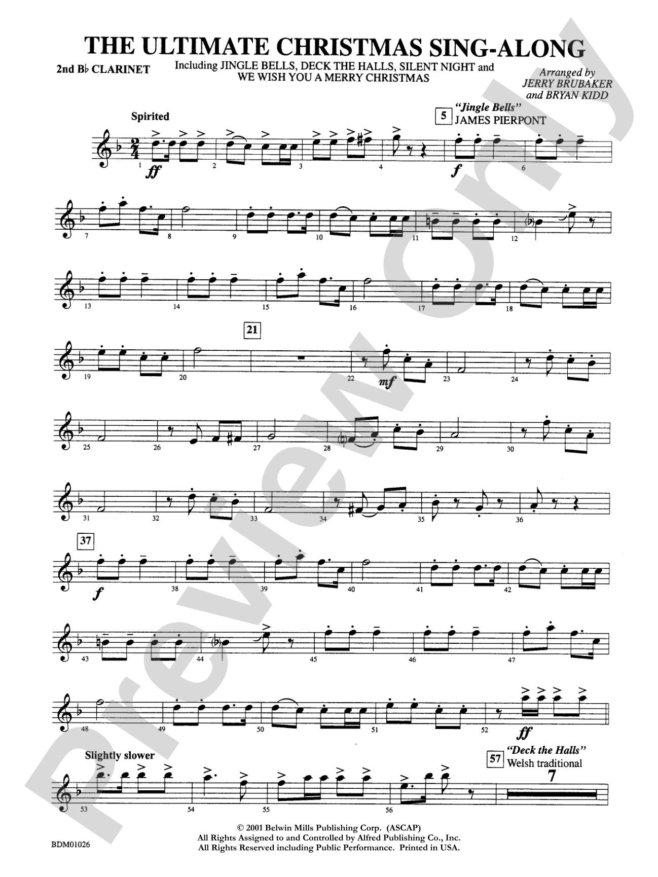 The Ultimate Christmas Sing-Along: 2nd B-flat Clarinet
