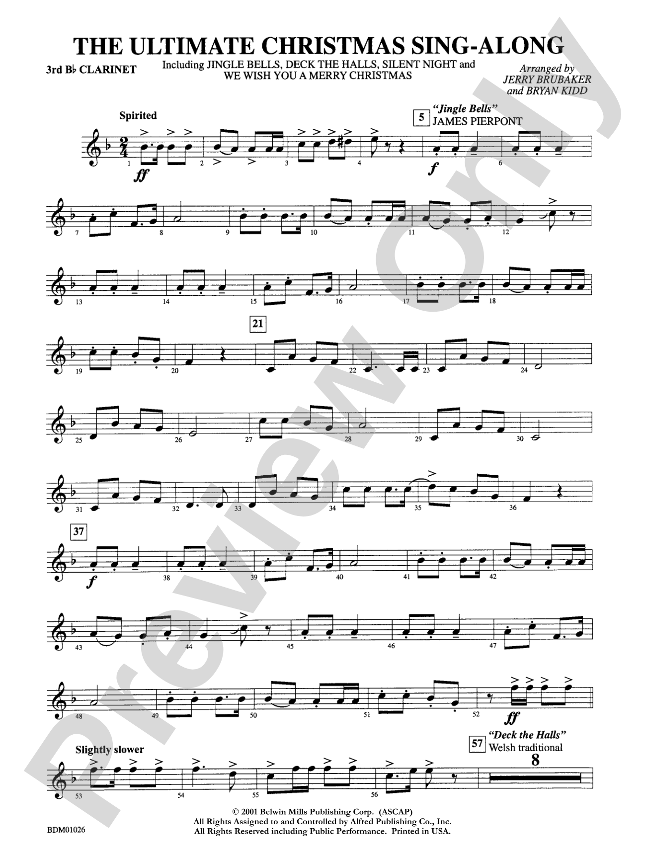 The Ultimate Christmas Sing-Along: 3rd B-flat Clarinet